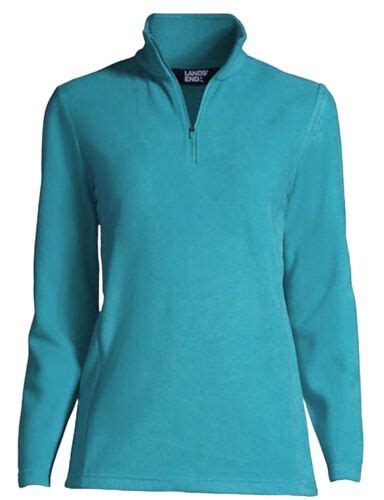 lands end women's quarter zip fleece|women's lightweight fleece quarter zip.